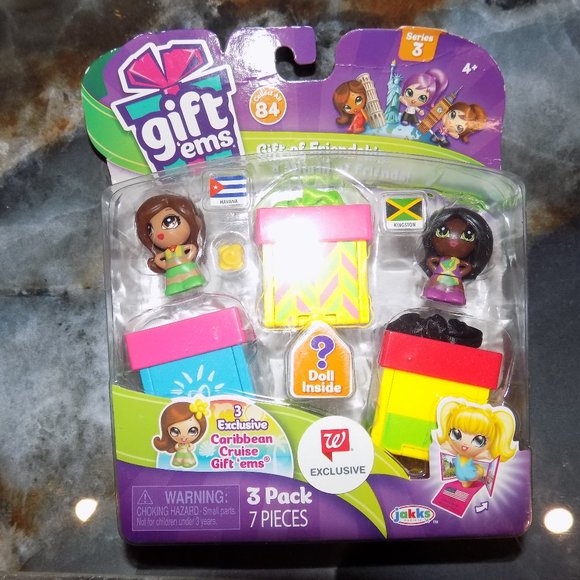 JAKKS GIFT 'EMS A WORLD OF FRIENDS FRIENDSHIP CARRIBEAN CRUISE SERIES 3 NEW - Picture 1 of 3